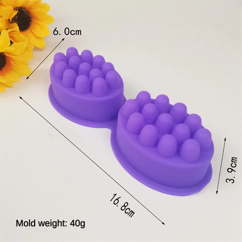 2 Hole Silicone Soap Mold Oval - đánh giá và giá Soap Making Kit For Beginners