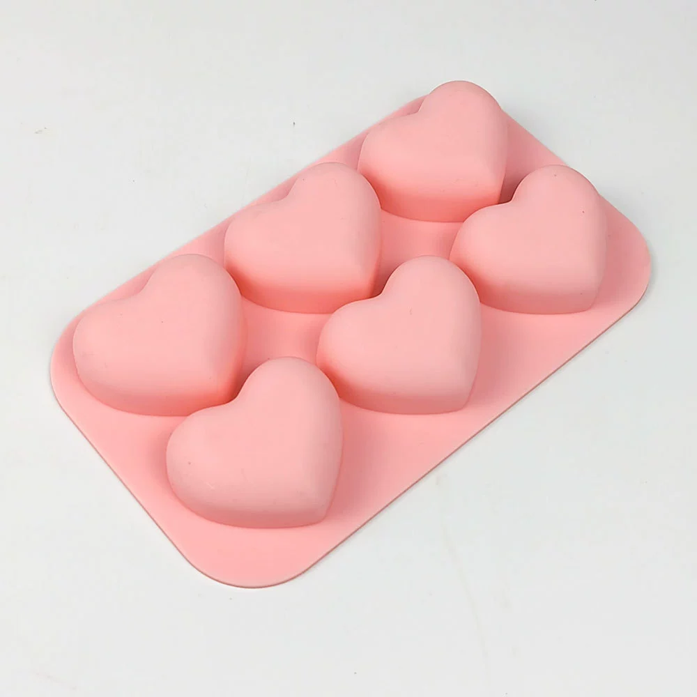 Heart Silicone Baking Mold 6 1 - đánh giá và giá Soap Making Gifts