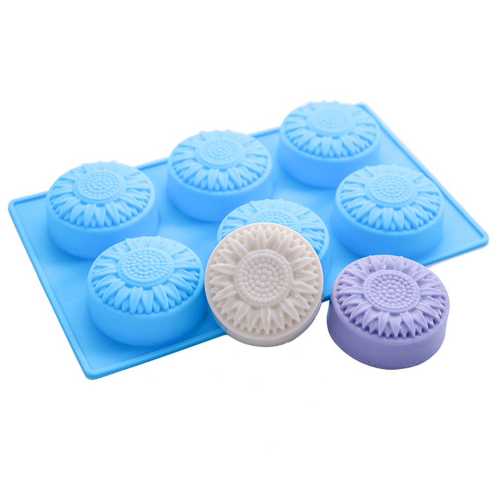 6 Cavity Silicone molds Flower - đánh giá và giá Soap Making Kit For Beginners